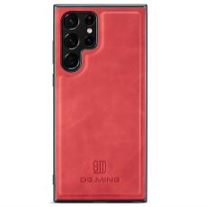 DG.MING - DG.MING Mobilskal till Samsung Galaxy S24 Ultra L&auml;der+PC+TPU R&ouml;d