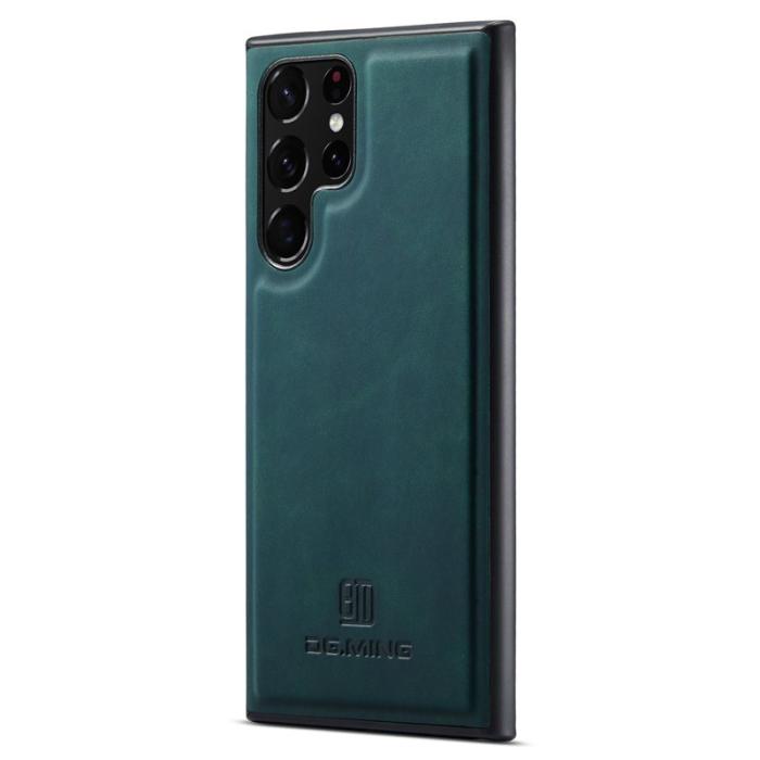 DG.MING - DG.MING Mobilskal till Samsung Galaxy S24 Ultra Läder+PC+TPU Grön