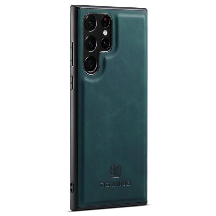 DG.MING - DG.MING Mobilskal till Samsung Galaxy S24 Ultra Läder+PC+TPU Grön