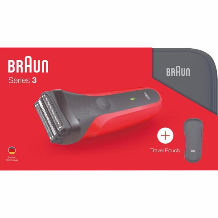 UTGATT5 - BRAUN Rakapparat Series 300 TS - Röd