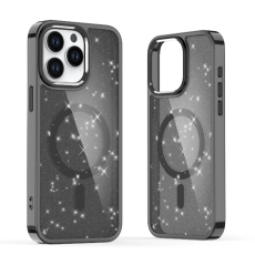 A-One Brand - iPhone 16e Mobilskal MagSafe Glitter - Svart