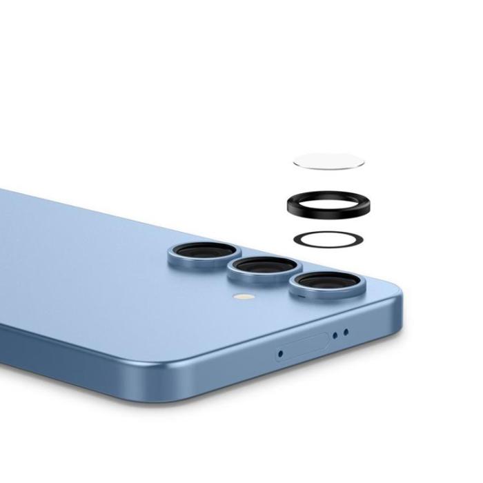Spigen - [2-Pack] Spigen Galaxy S25 Plus Kameralinsskydd Härdat glas EZ Fit