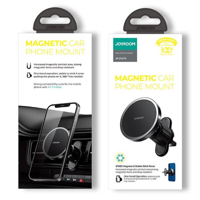 UTGATT5 - Joyroom MagSafe Magnetisk Biltelefonhållare - Svart