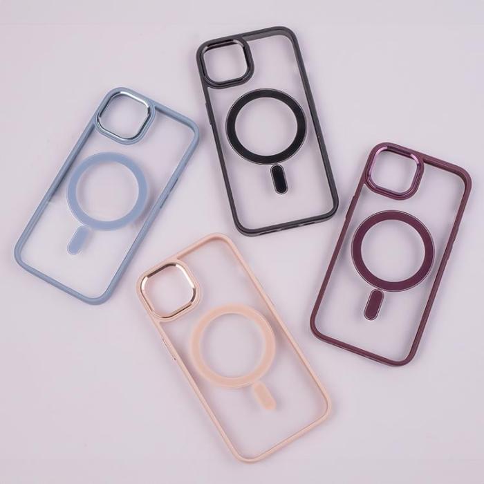 OEM - iPhone 16 Mobilskal MagSafe Satin Clear - Svart