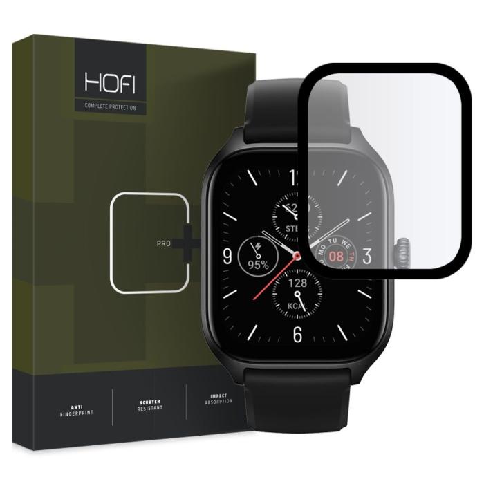 UTGATT1 - Hofi Amazfit GTS 4 Skärmskydd Hybrid Pro+ - Svart