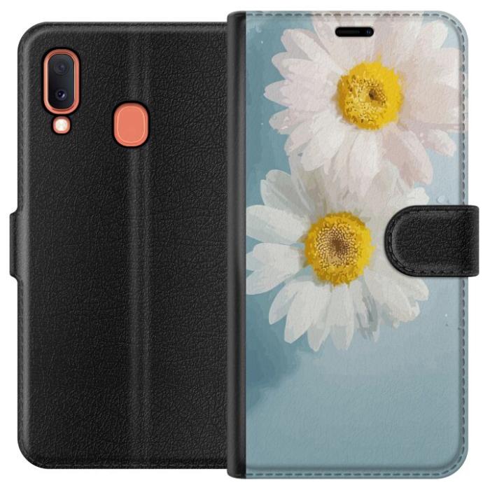 iSecrets - Plånboksfodral till Samsung Galaxy A20e med Sommarblommor