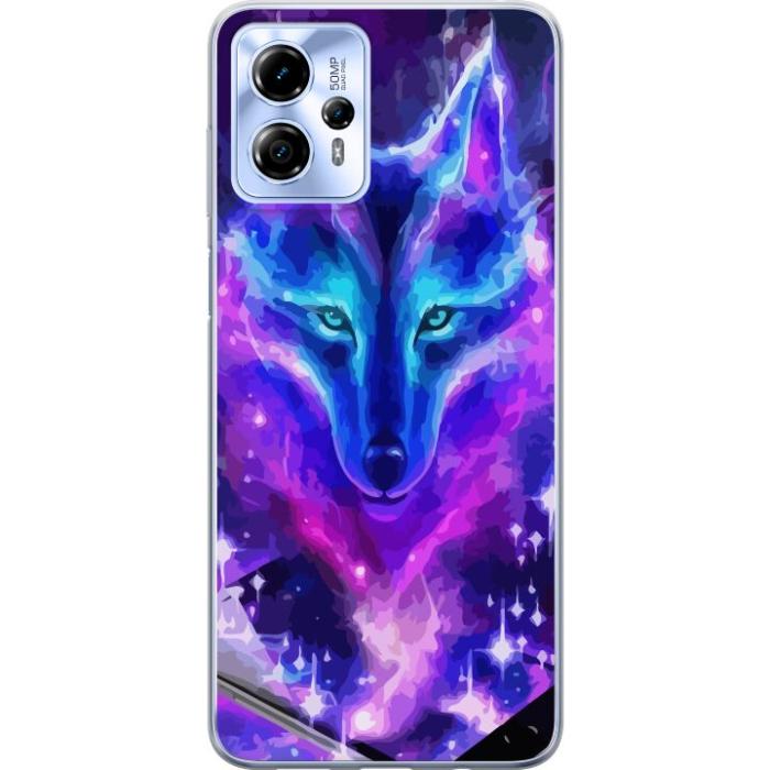 iSecrets - Mobilskal till Motorola Moto G13 med Neon Varg