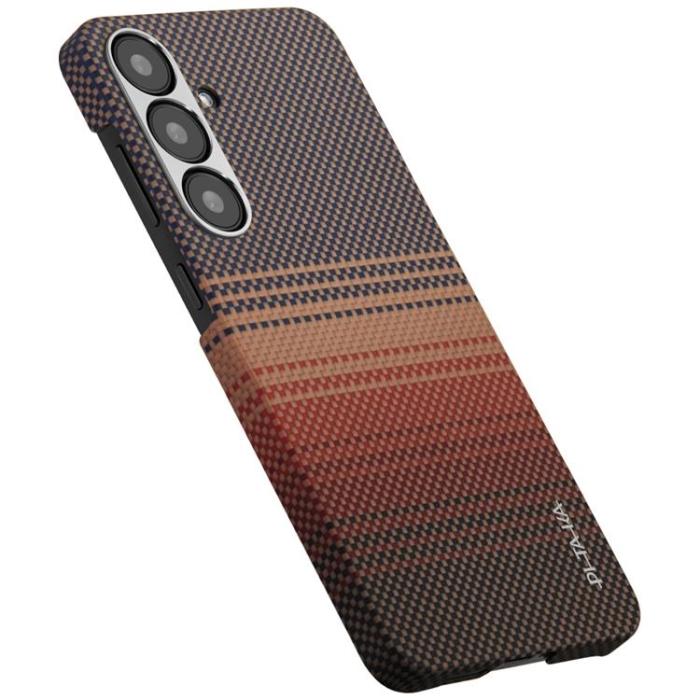 PITAKA - PITAKA Galaxy S25 Mobilskal MagSafe Moonrise Tactile Woven - Sunset