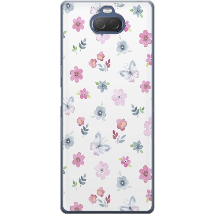 iSecrets - Mobilskal till Sony Xperia 10 Plus med Blommor och fjärillar