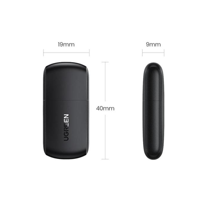 Ugreen - Ugreen Dual-Band Adapter Externt USB Nätverkskort - WiFi 11ac - Svart