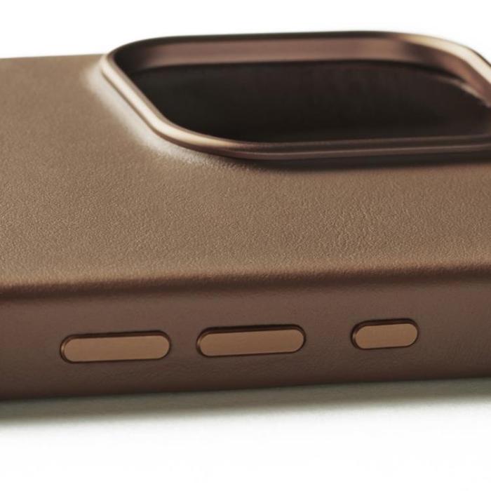 Mujjo - Mujjo iPhone 16 Pro Max Mobilskal MagSafe Läder - Tan