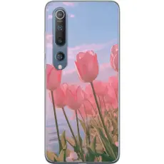 Gustaf - Mobilskal till Xiaomi Mi 10 5G med Rosa Tulpaner