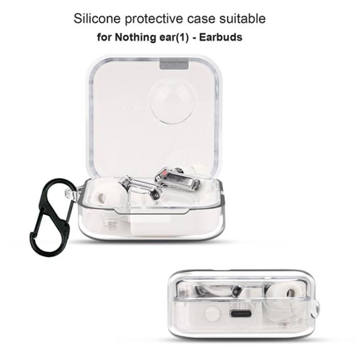 A-One Brand - Nothing Ear 1 Skal Hörlurar Drop-proof Silikon - Transparent