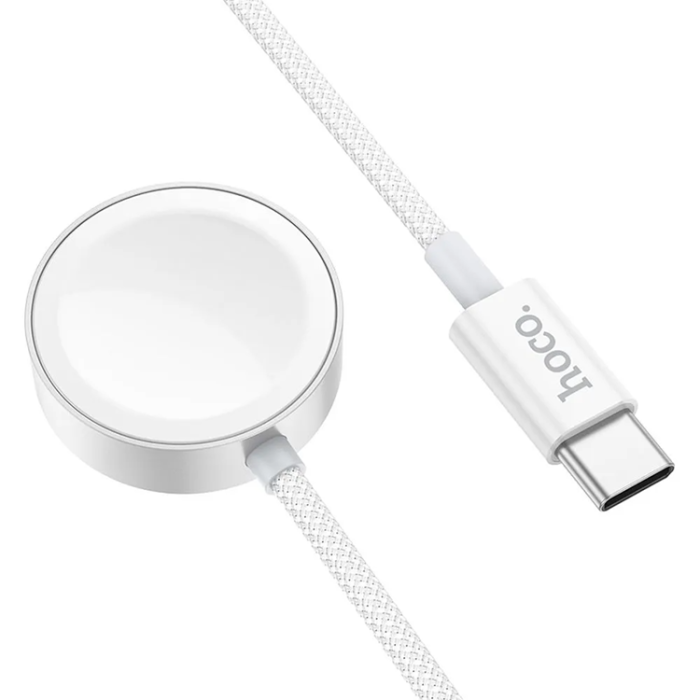 Hoco - Hoco Smartwatch UAB-C Kabel 2.5W - Vit