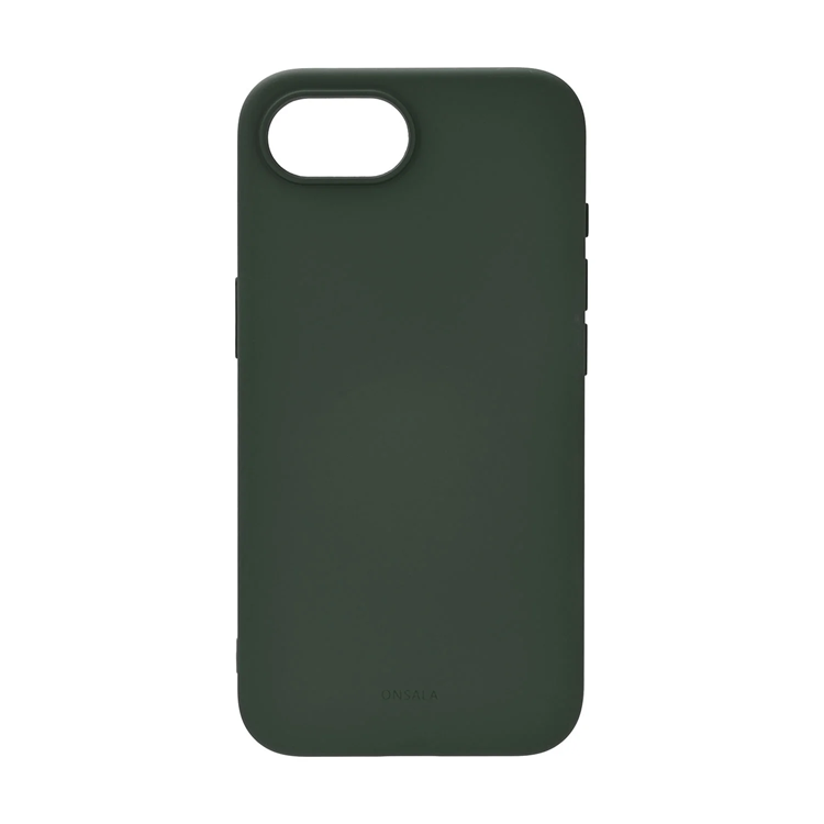 Onsala iPhone 16e Mobilskal Silikon Återvunnen - Olivgrön | 2353 | AlltMobil