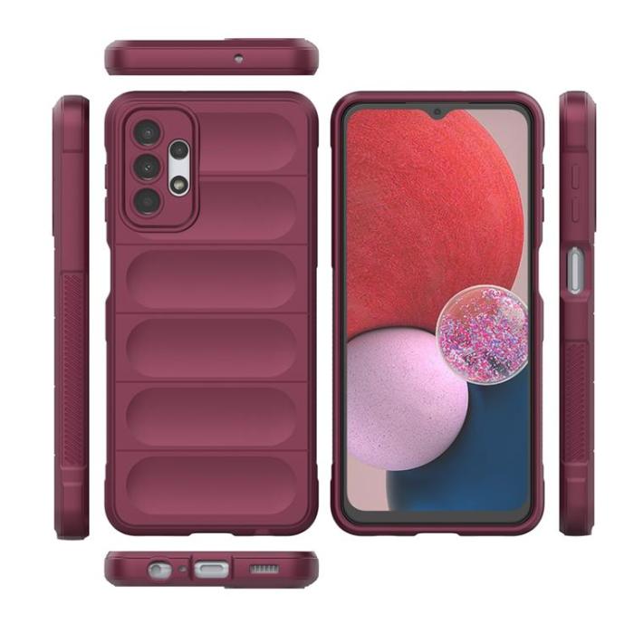 OEM - Galaxy A13 5G/A04s 4G Skal Magic Shield Flexible Armored - vinröd