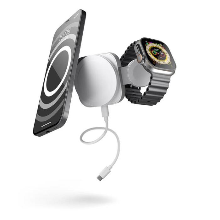ZENS - Zens 2-in-1 Trådlös laddare Magsafe Watch - Vit
