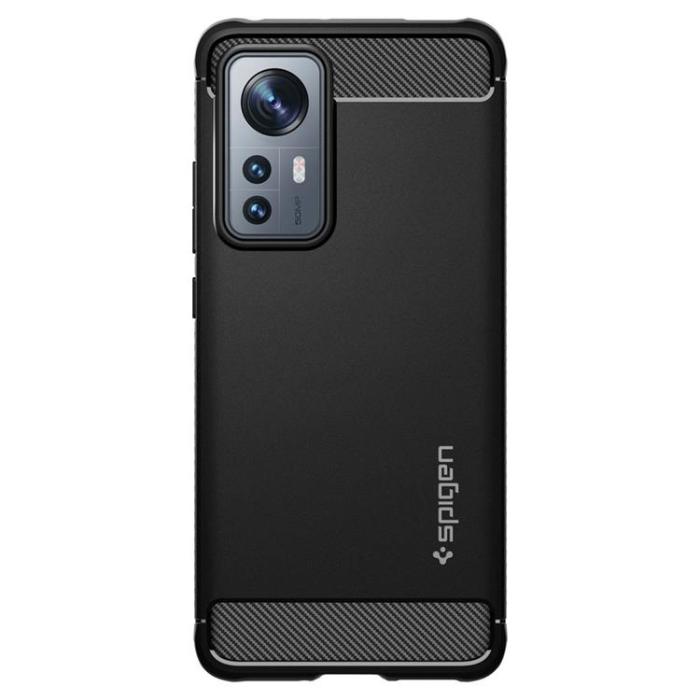 UTGATT - Spigen Xiaomi 12T/12T Pro Skal Rugged Armor - Svart
