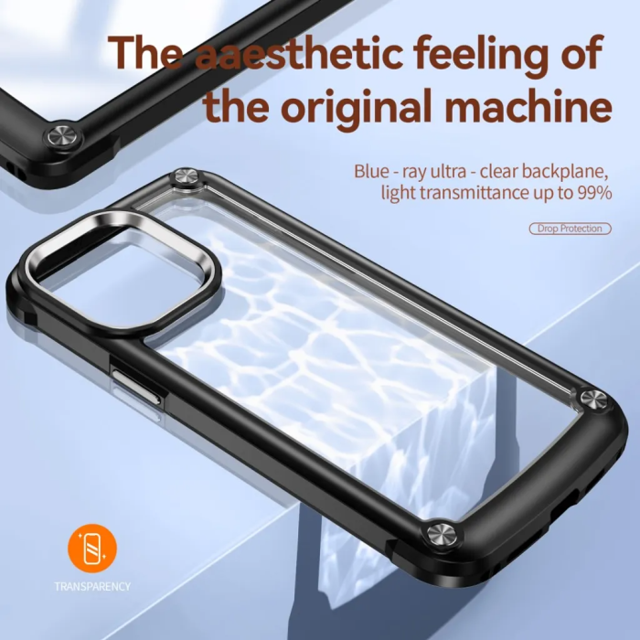 Taltech - iPhone 15 Pro Max Mobilskal Elektropläterat - Svart