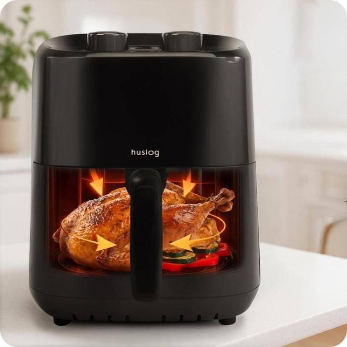 Huslog - Huslog Air Fryer 1400W HUS1058 - Svart