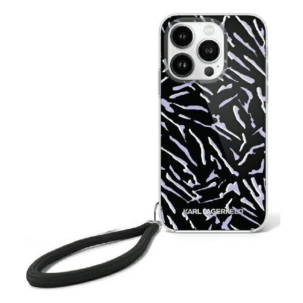 Karl Lagerfeld iPhone 16 Plus Mobilskal Zebra Med Sladd - Lila | 2353 | AlltMobil