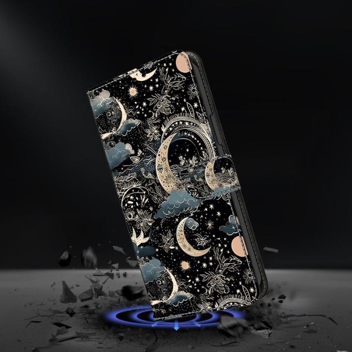 OEM - Samsung Galaxy S26 Plånboksfodral Konstläder Med Ställ - Måne