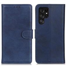 OEM - Samsung Galaxy S26 Ultra Fodral &Auml;kta L&auml;der St&auml;llfunktion - Bl&aring;