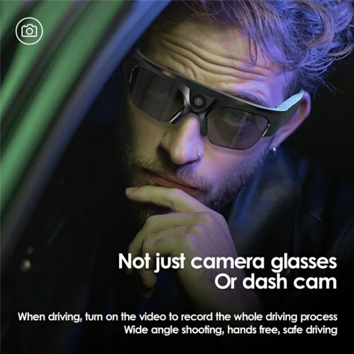 OEM - Smarta Glasögon Bluetooth med 2K Kamera Wifi XV17 - Svart