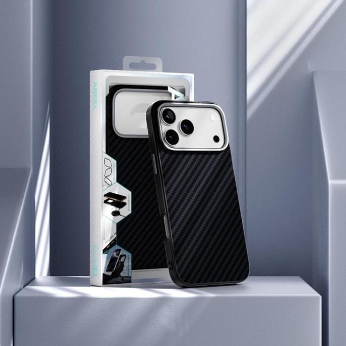 ABEEL - ABEEL iPhone 17 Pro Max Mobilskal MagSafe - Svart / Silver