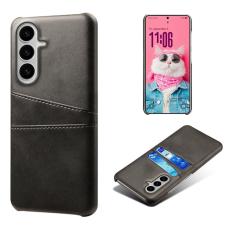 OEM - Mobilskal till Samsung Galaxy S26/S26 Pro Kortplatser PU L&auml;der + H&aring;rd PC Svart