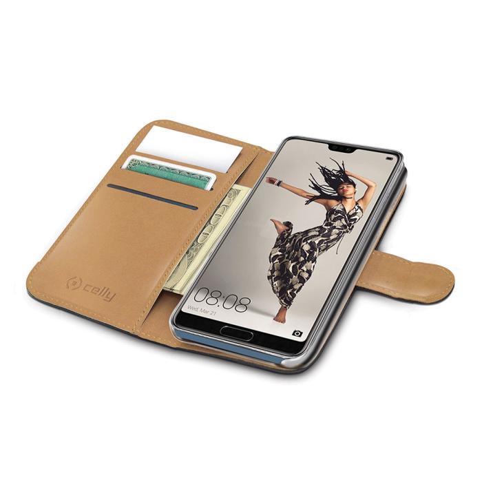 UTGATT4 - Celly Wallet Case Huawei P20 Pro - Svart