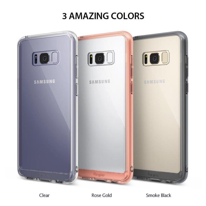 Rearth - Ringke Fusion Shock Absorption Skal till Samsung Galaxy S8 Plus - Rose Gold