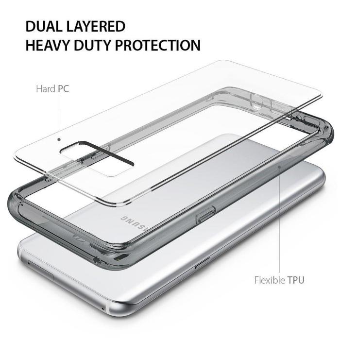 Rearth - Ringke Fusion Shock Absorption Skal till Samsung Galaxy S8 - Grå