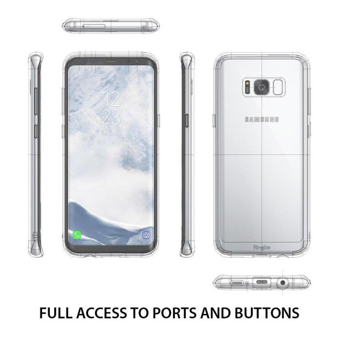 Rearth - Ringke Fusion Shock Absorption Skal till Samsung Galaxy S8 Plus - Rose Gold