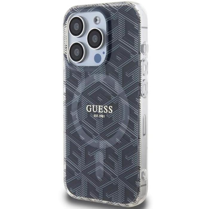 Guess - Guess iPhone 15 Pro Mobilskal Magsafe IML GCube - Svart