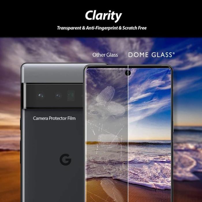 UTGATT5 - Whitestone Kuppglas Set Härdat Glas Google Pixel 6 Pro - Clear