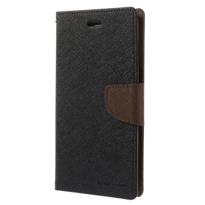 Mercury - Mercury Fancy Diary Plånboksfodral till Apple iPhone 6(S) Plus - Svart/Brun