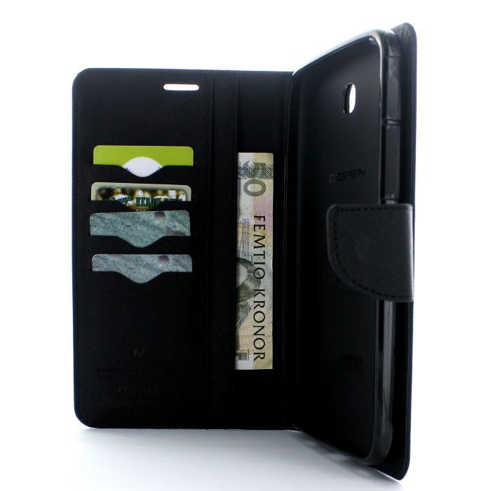 Mercury Fancy Diary Plånboksfodral till Samsung Galaxy Tab 3 7.0 (Svart) | 2353 | AlltMobil