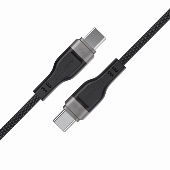 Acefast - Acefast 3in1 USB-C - USB-C 480Mb/s 100W 1.2m Kabel - Svart