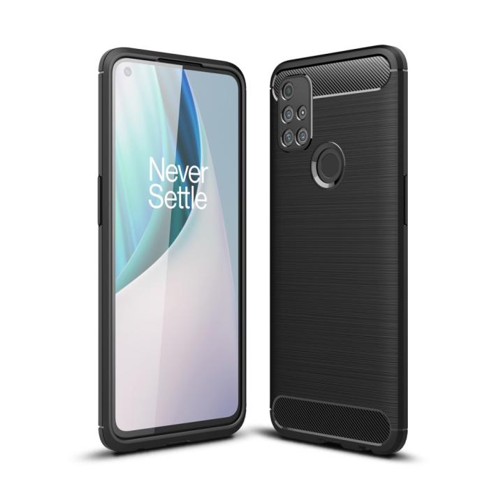 OEM - Carbon Fiber Mobilskal till Oneplus Nord N10 5G - Svart