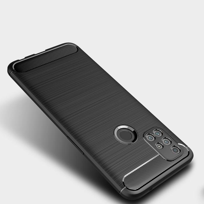 OEM - Carbon Fiber Mobilskal till Oneplus Nord N10 5G - Svart
