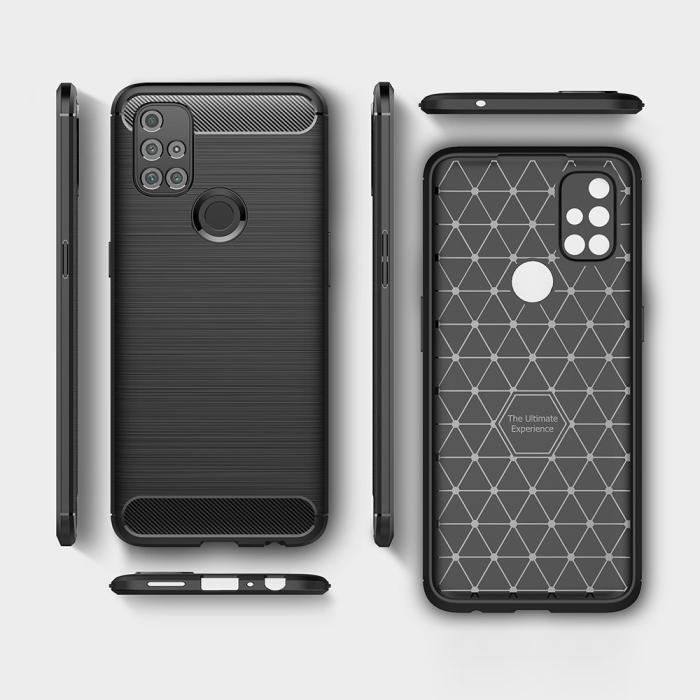 OEM - Carbon Fiber Mobilskal till Oneplus Nord N10 5G - Svart