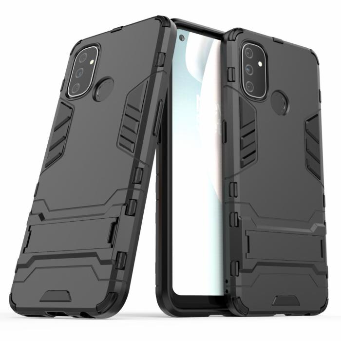 OEM - Kick-Stand Mobilskal till Oneplus Nord N100 - Svart