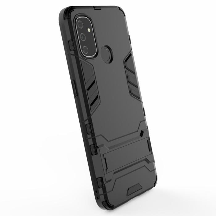 OEM - Kick-Stand Mobilskal till Oneplus Nord N100 - Svart
