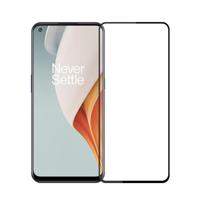 Mocolo - MOCOLO Härdat Glas Skärmskydd Oneplus Nord N100 - Svart