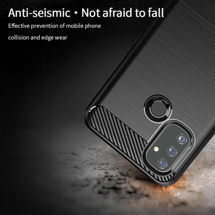 OEM - Carbon Fiber Mobilskal till Oneplus Nord N100 - Svart