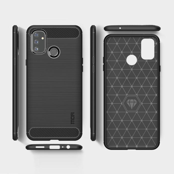 OEM - Carbon Fiber Mobilskal till Oneplus Nord N100 - Svart