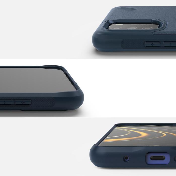 Ringke - Ringke Onyx Durable Skal Xiaomi Poco M3 - Navy Blå