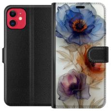 iSecrets - Plånboksfodral till Apple iPhone 11 med Silkesblommor