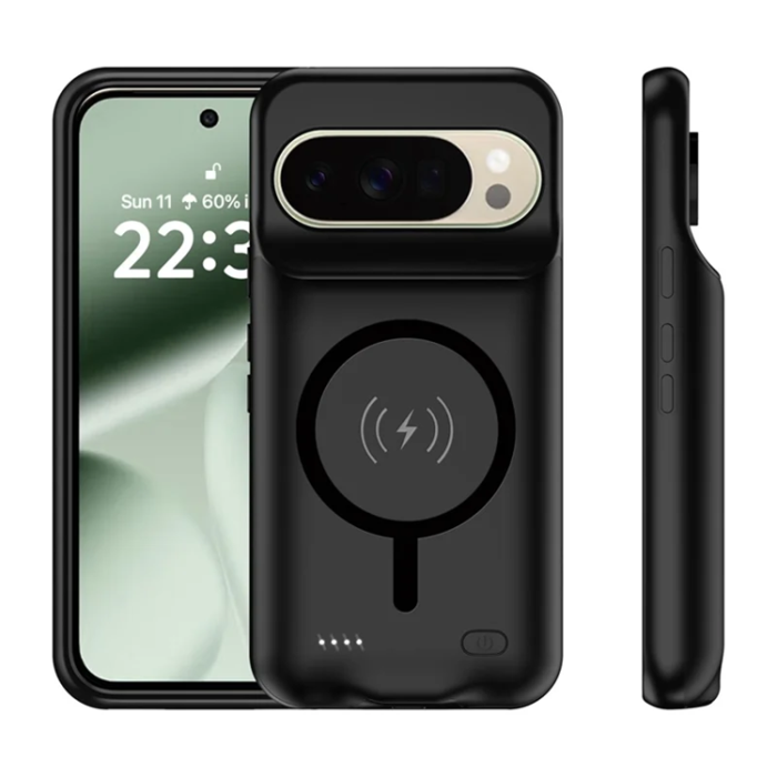 A-One Brand - Google Pixel 9/9 Pro Batteriskal Magsafe 6000mAh - Svart